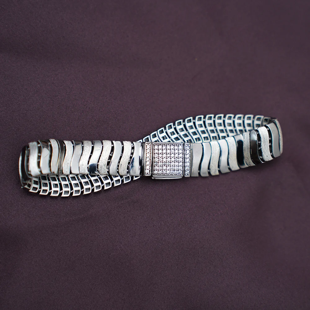 Modern Men’s 92.5 Silver Link Bracelet
